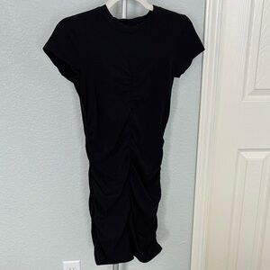 Black Ruched Dress
